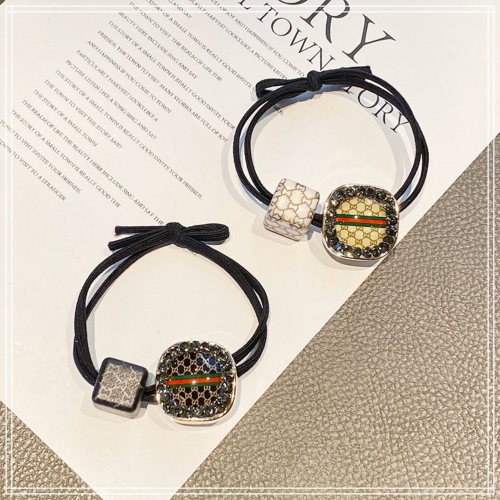 2 Pcs Fashion Rubber Band /Elastic Hair Bands